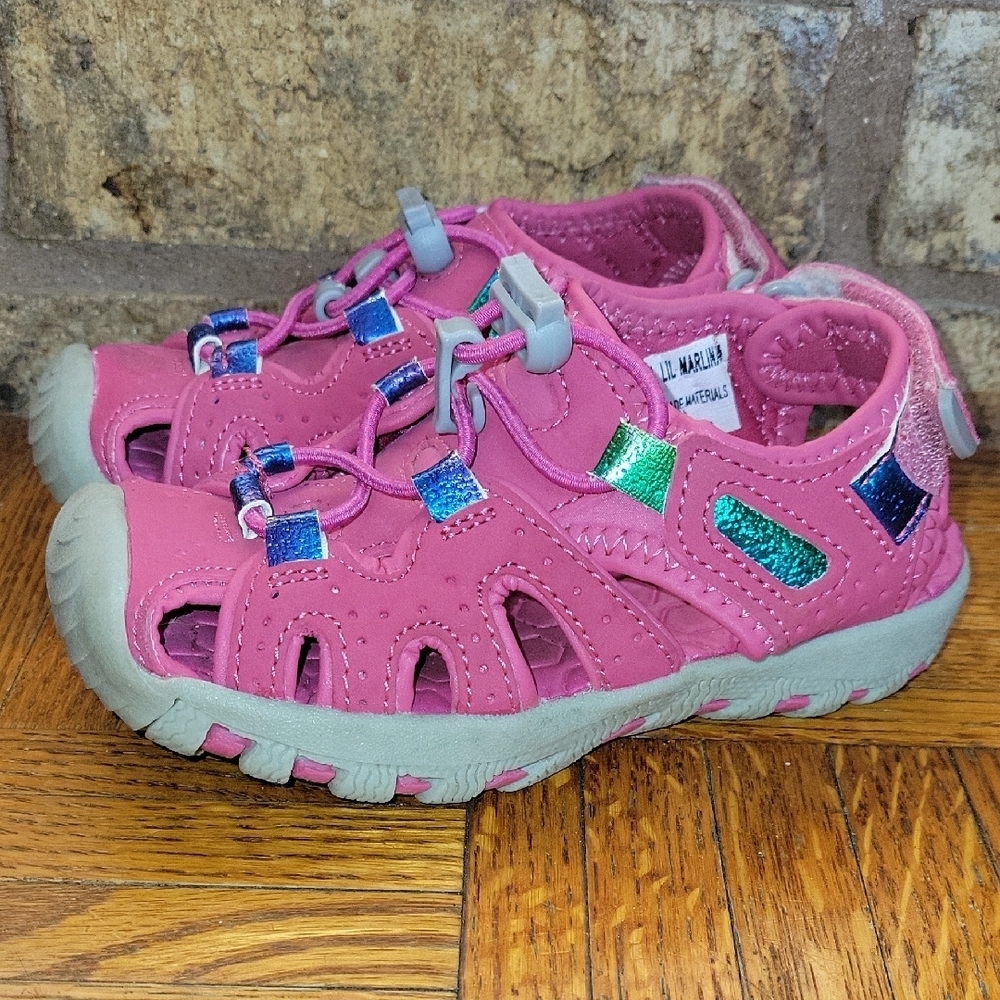 Okie Dokie Kids Pink Closed Toe Sandals Size 8M